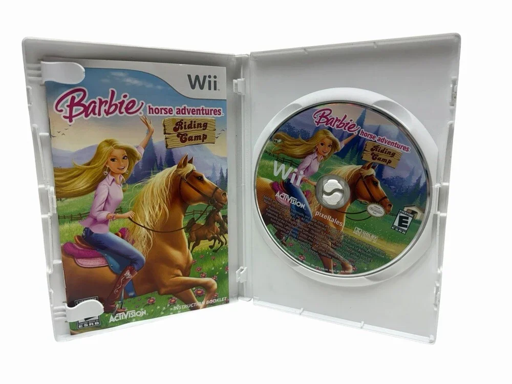 Barbie Horse Adventures Riding Camp Nintendo Wii 2008 Complete CIB w/ Manual